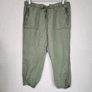 Joie Small Green Boho Capri Pants